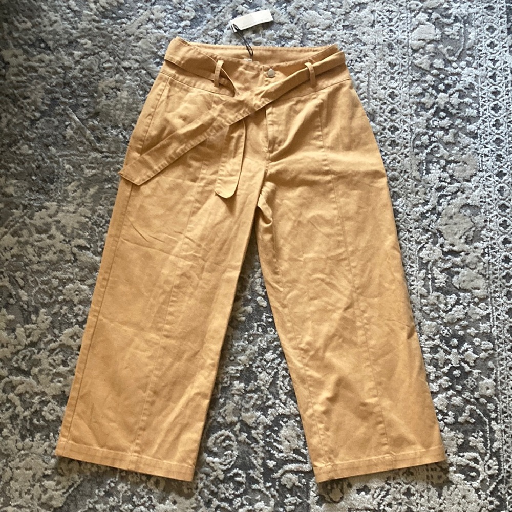 Rag Poets high waisted paper bag pants